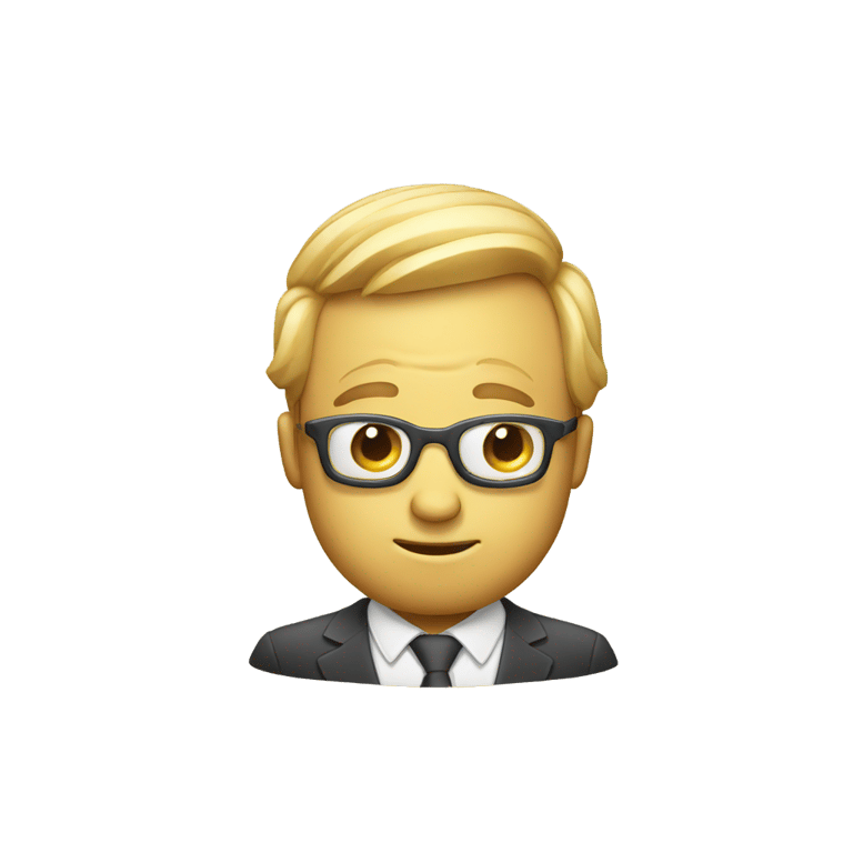 genmoji: funny and serious business smiley