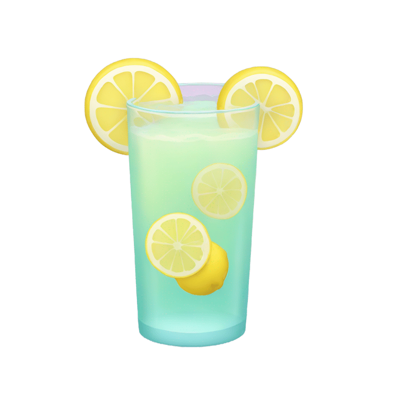 genmoji: Lemonade in pastel shades