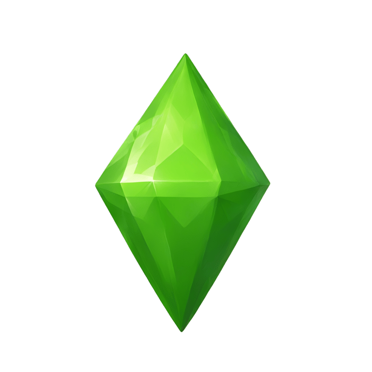 genmoji: Plumbob The Sims green