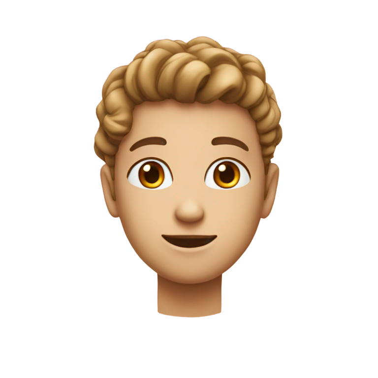 genmoji : cœur courtois SANS VISAGE