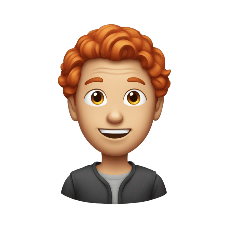 genmoji: Penny wise with red hair