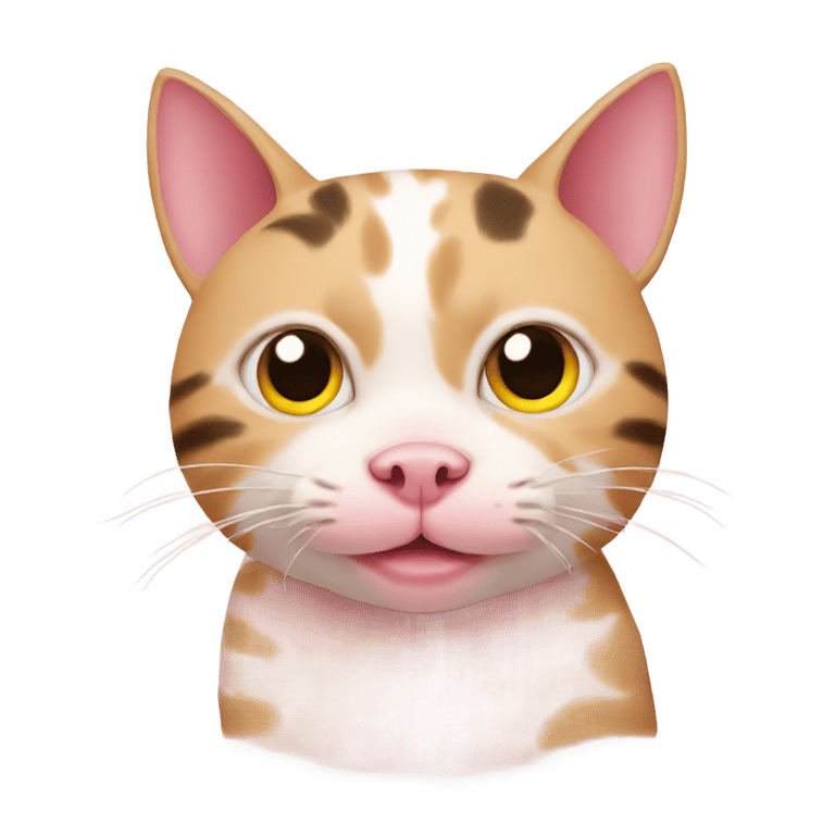 genmoji: Cat with a pig