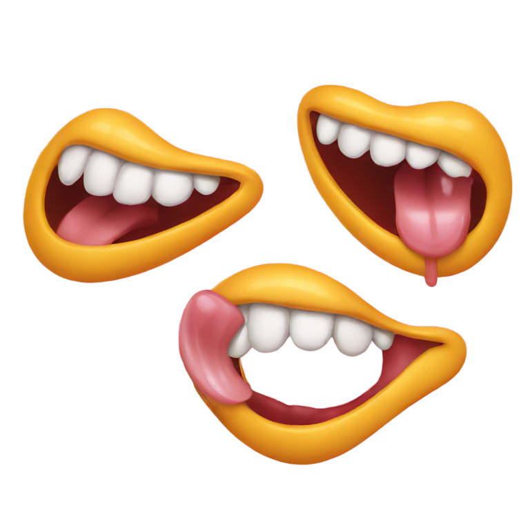 genmoji: Licking tongues