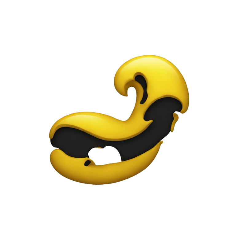 genmoji: Yellow p with black background