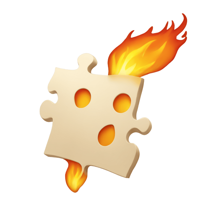 genmoji: Fire puzzle piece