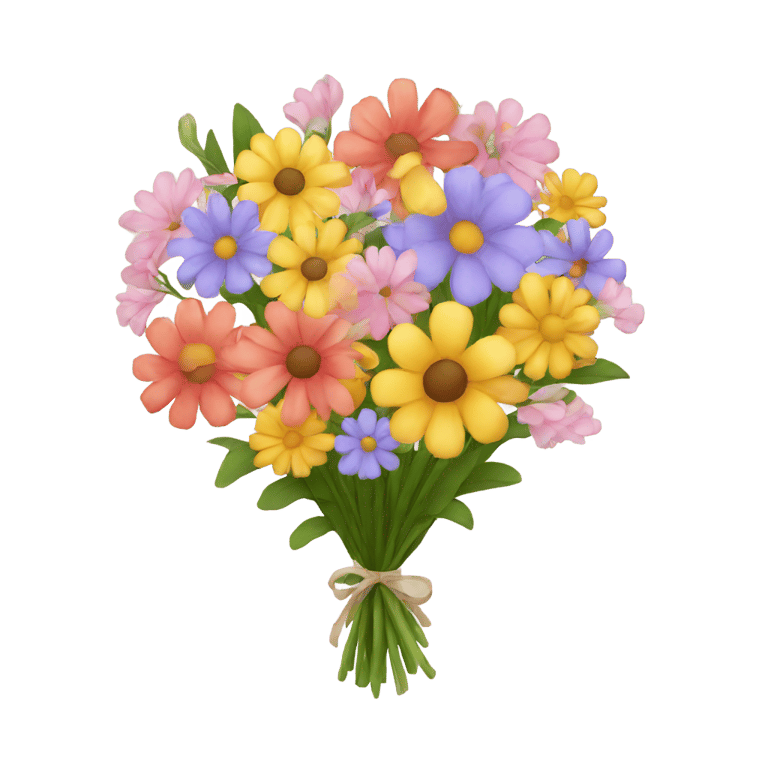 genmoji: flower bouquet simple and basic