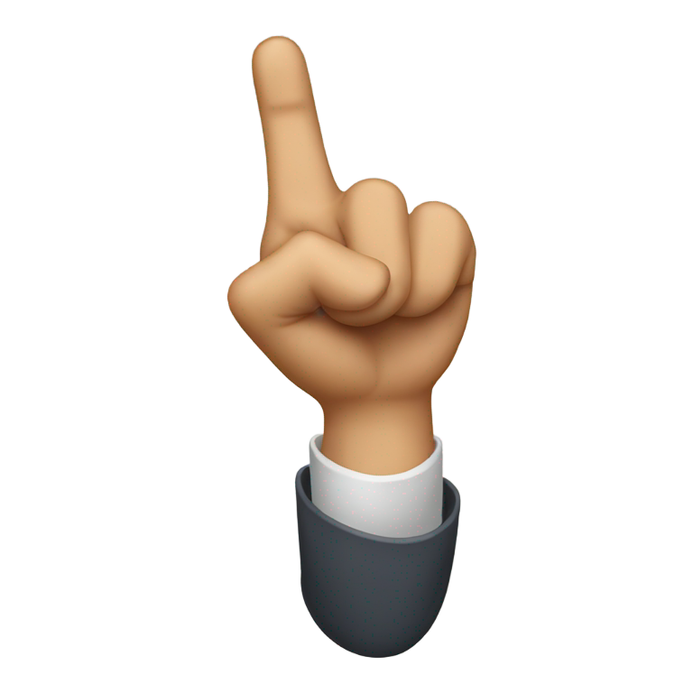 genmoji: donald trump middle finger