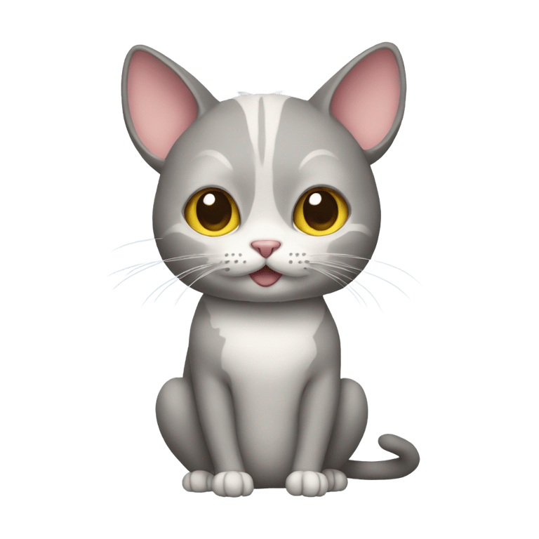 genmoji: Cat in mouse costume