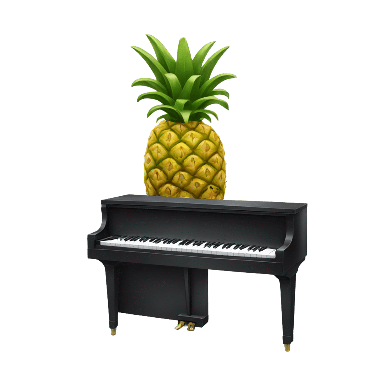 genmoji : Pineapple piano