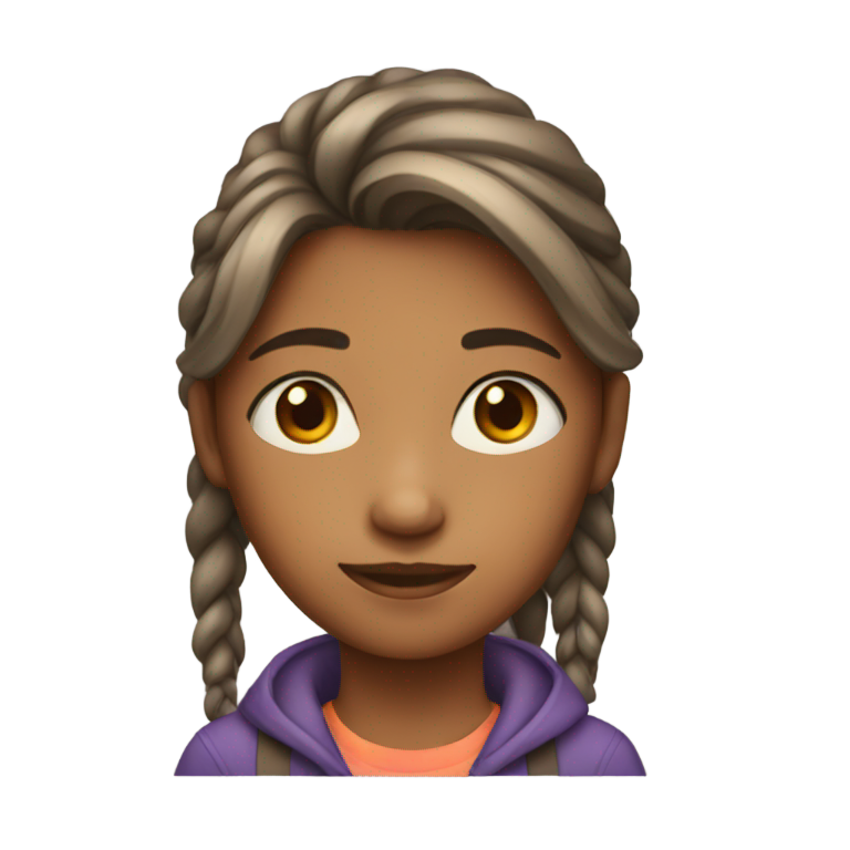 genmoji: A 12 year old girl