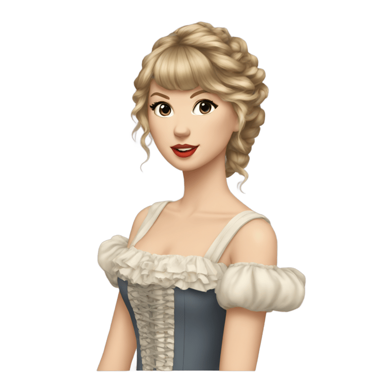 genmoji: Taylor Swift in Year 1800