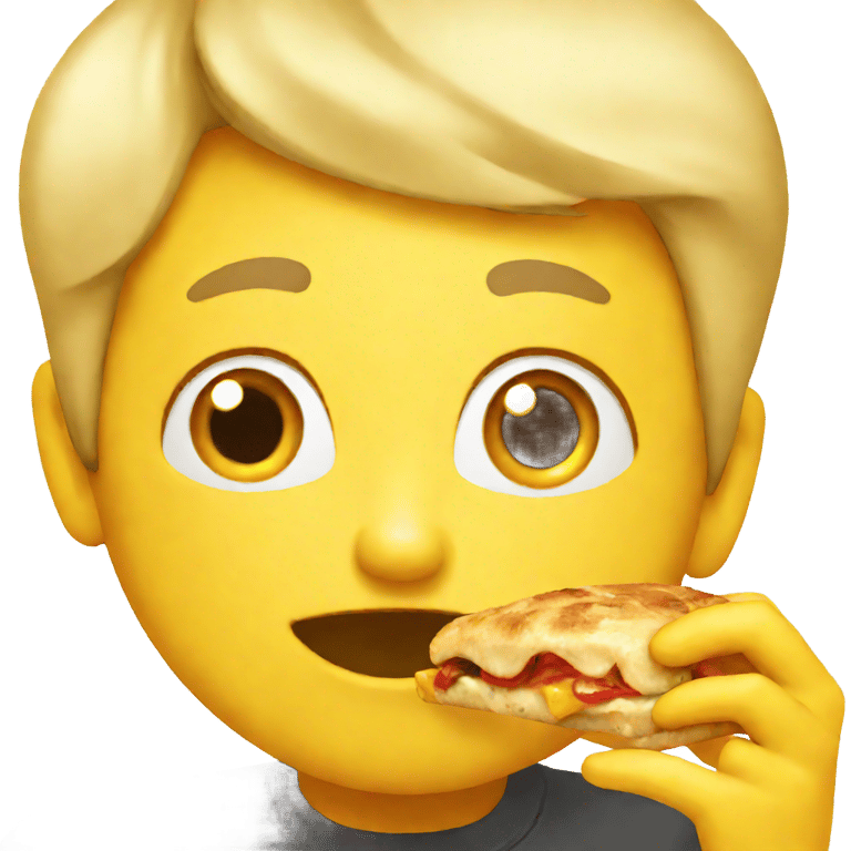 genmoji: Face savoring food