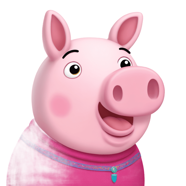 genmoji: Mexican Peppa Pig