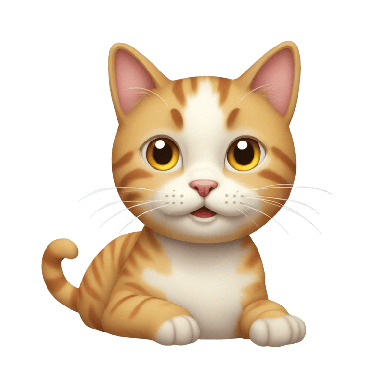 genmoji: A cat struck by love