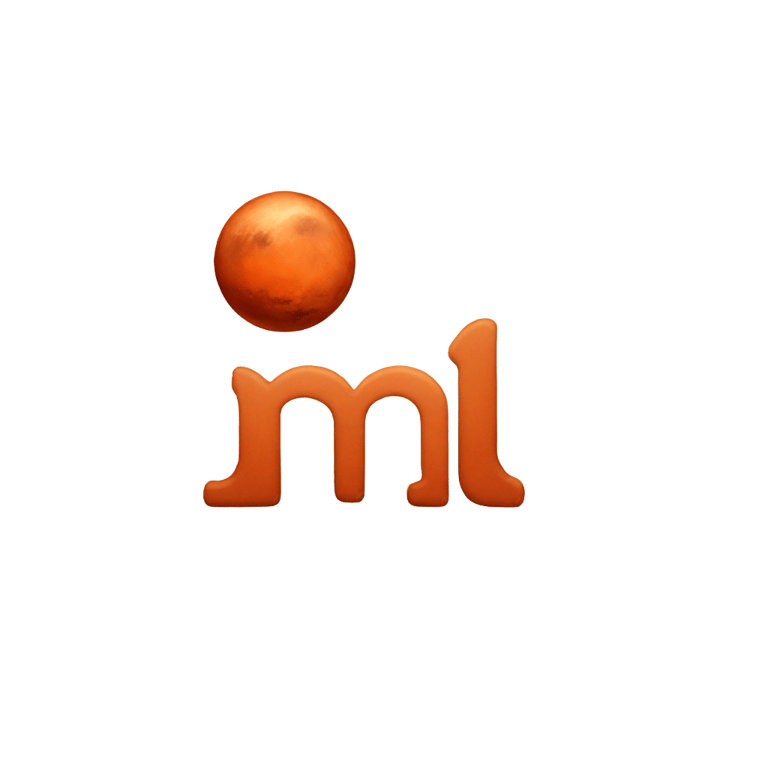 genmoji: Mars with the letter m