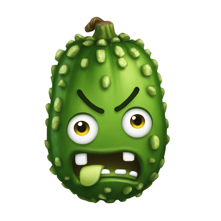 genmoji: angry pickle