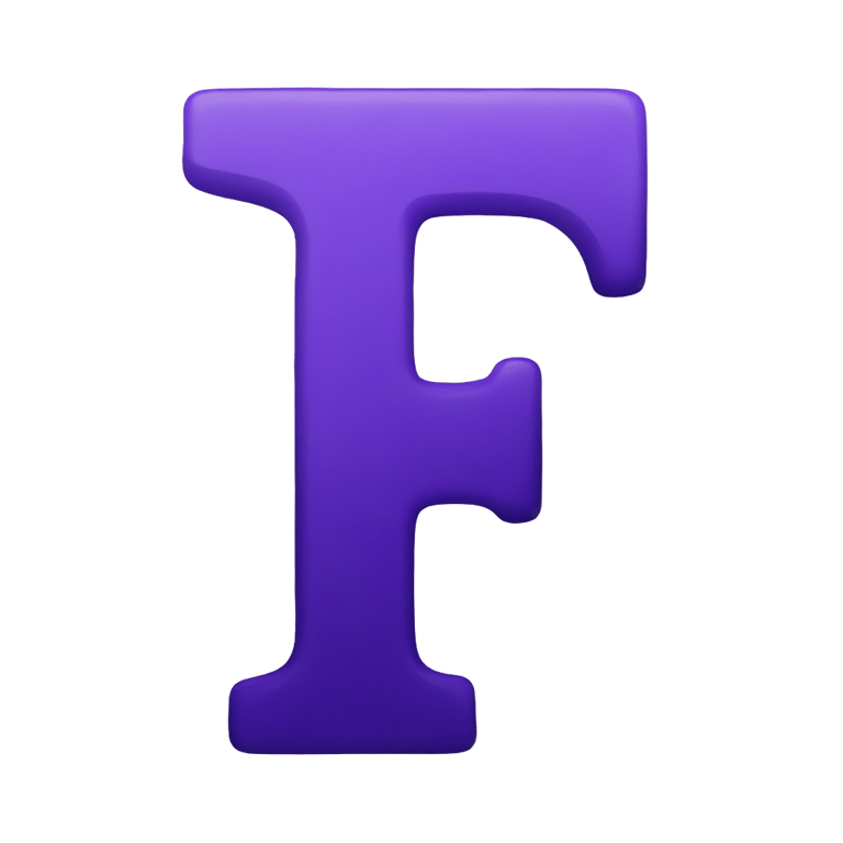 genmoji: Letter h made out of heliotrope paint