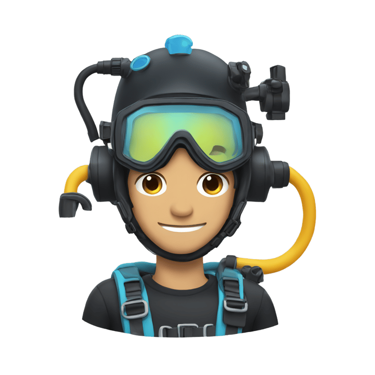 絵文字：zach king as a scuba diver