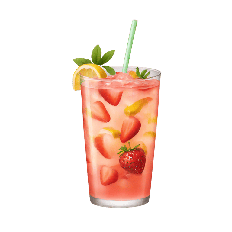 genmoji: Strawberry lemonade