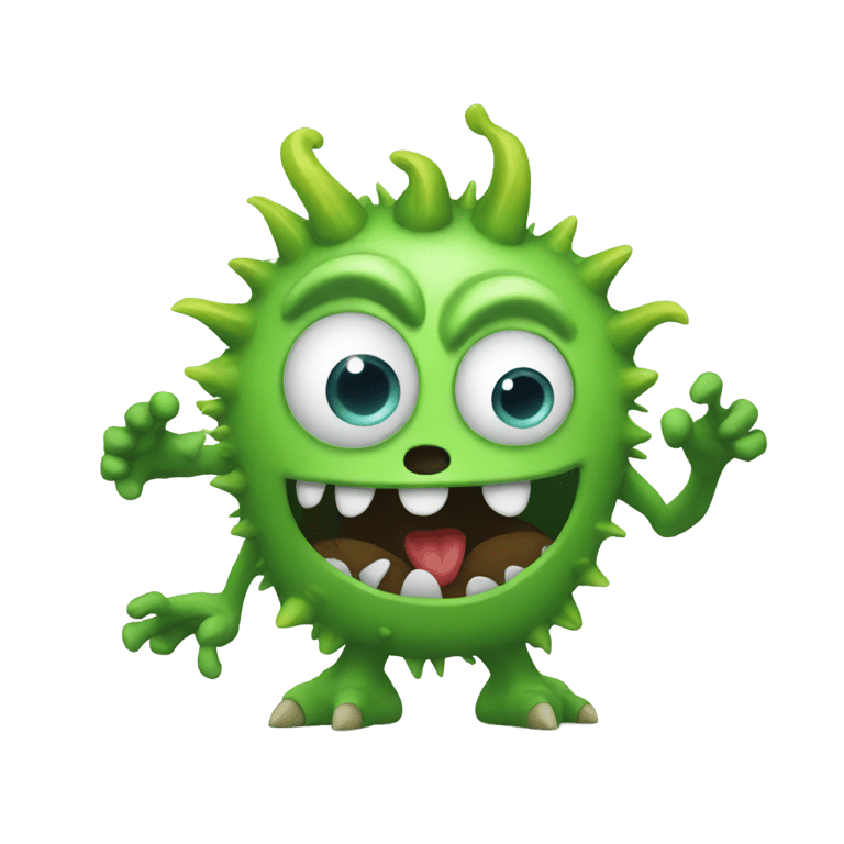 genmoji：PowerPoint presentation monster