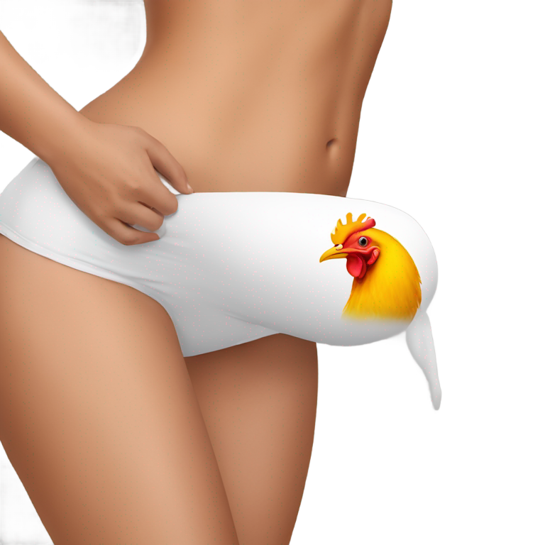 genmoji: cock being inserted into a woman's ass