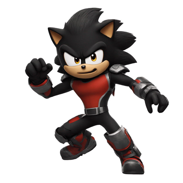 genmoji: Movie shadow the hedgehog