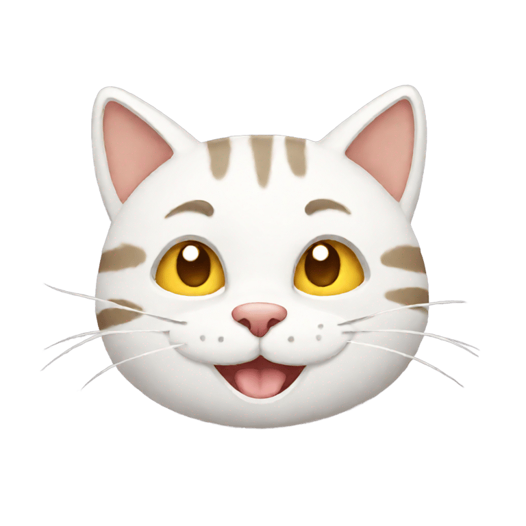 genmoji: simple smiling cat