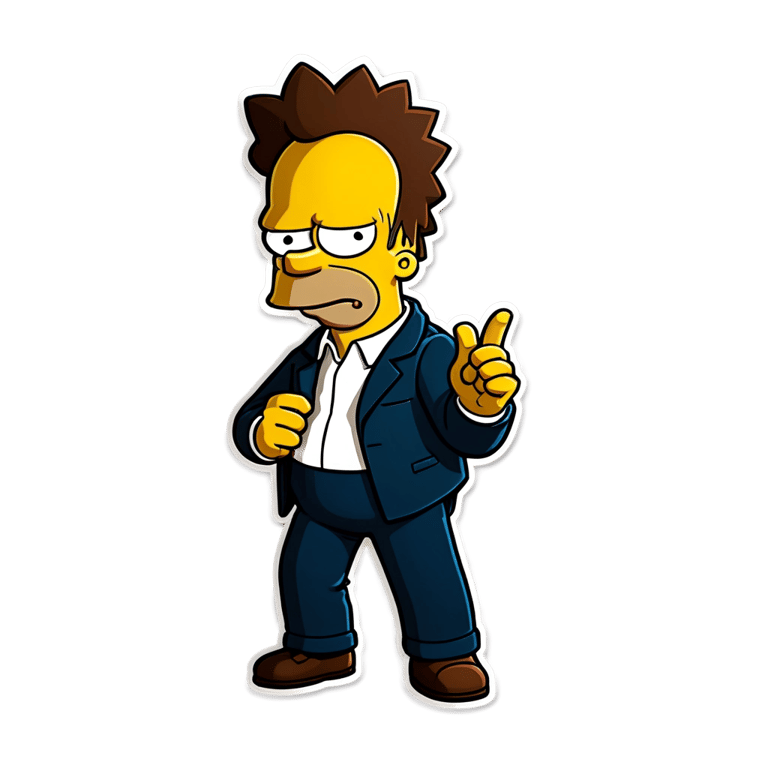 genmoji: realistic version of The Simpsons