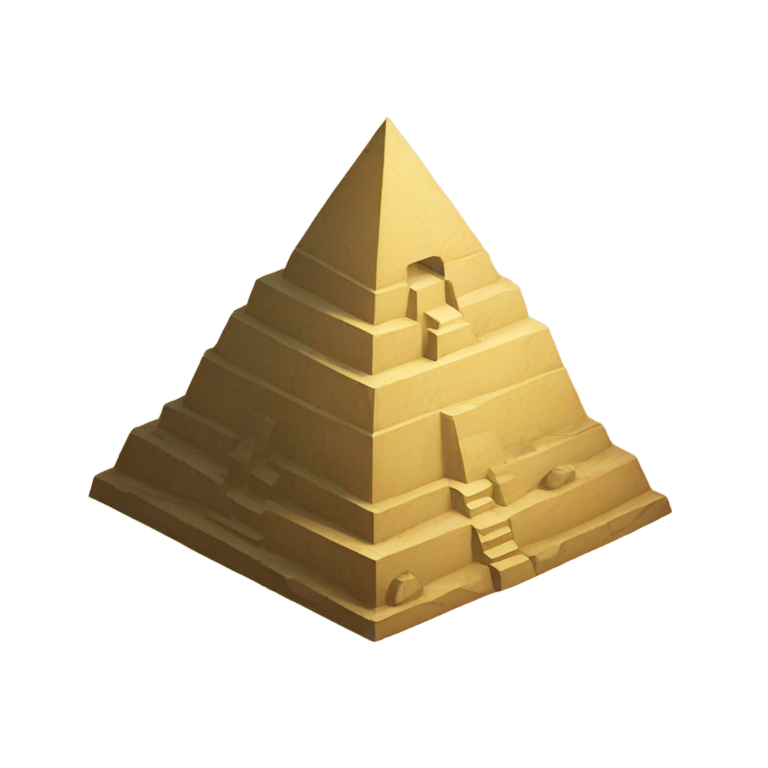 genmoji : Pyramide mystérieuse souterraine