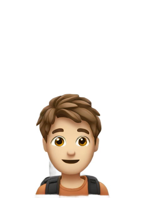 genmoji: Andrew with a smartphone