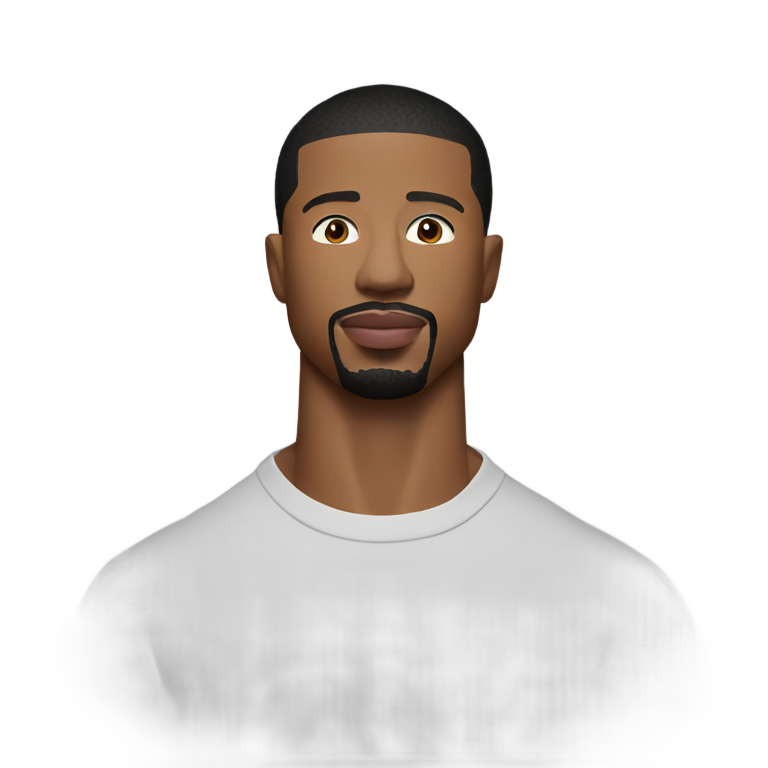 genmoji: Michael B Jordan wearing red had