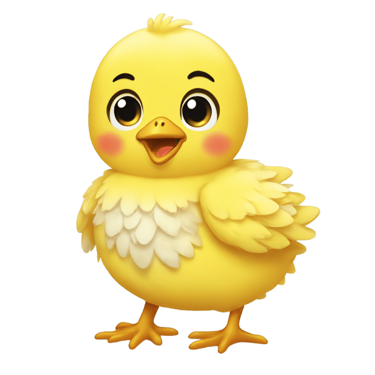 genmoji: 🐥chick with a cold