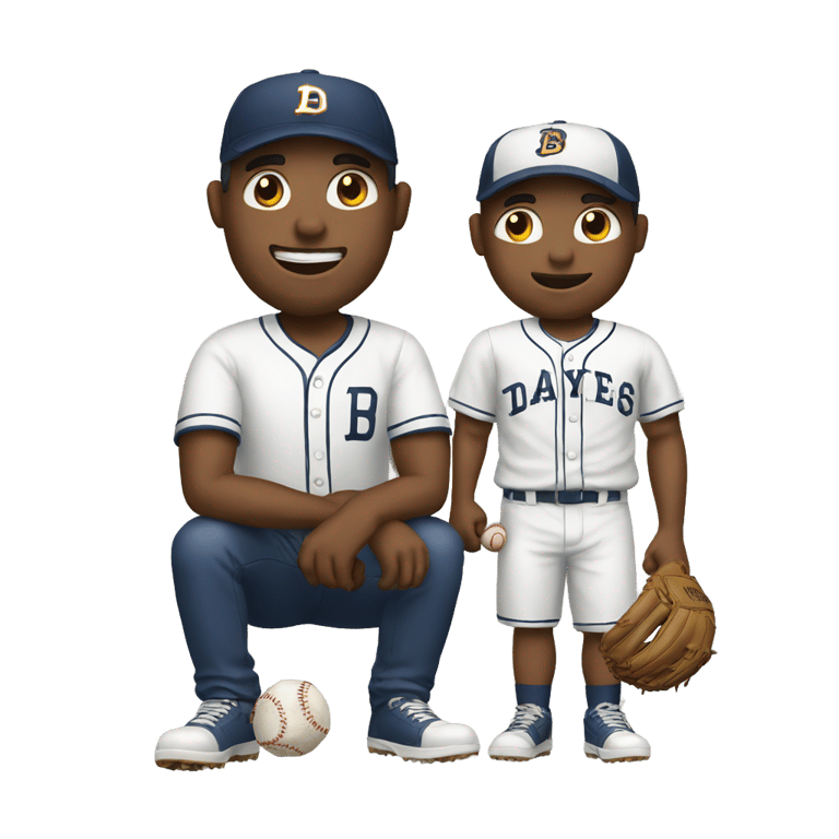 genmoji: dad with a baseball