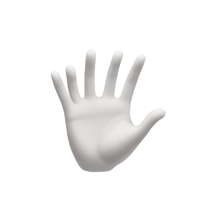 genmoji: white quotation hands emoji