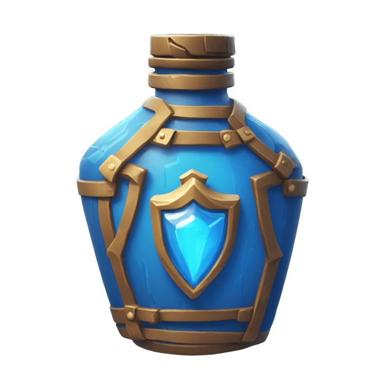 genmoji: Blue Fortnite Mini Shield Potion