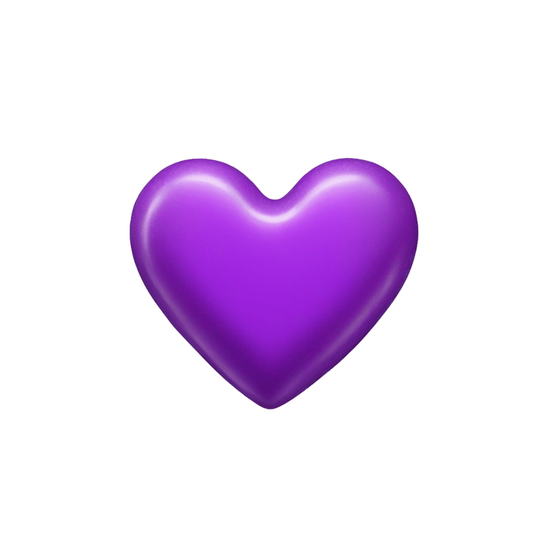 genmoji: A purple heart-shaped sugar candy