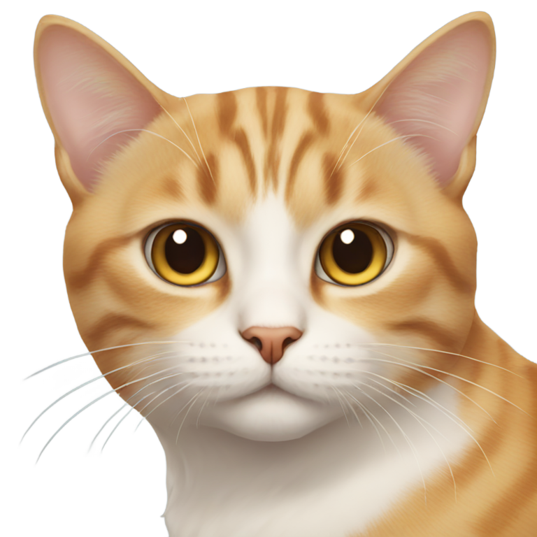 genmoji: a cat that didnt look appy