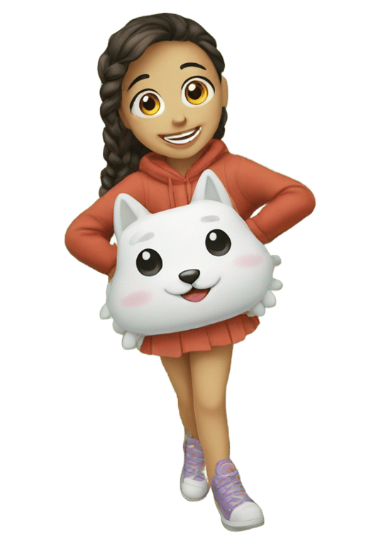 genmoji: happy girl