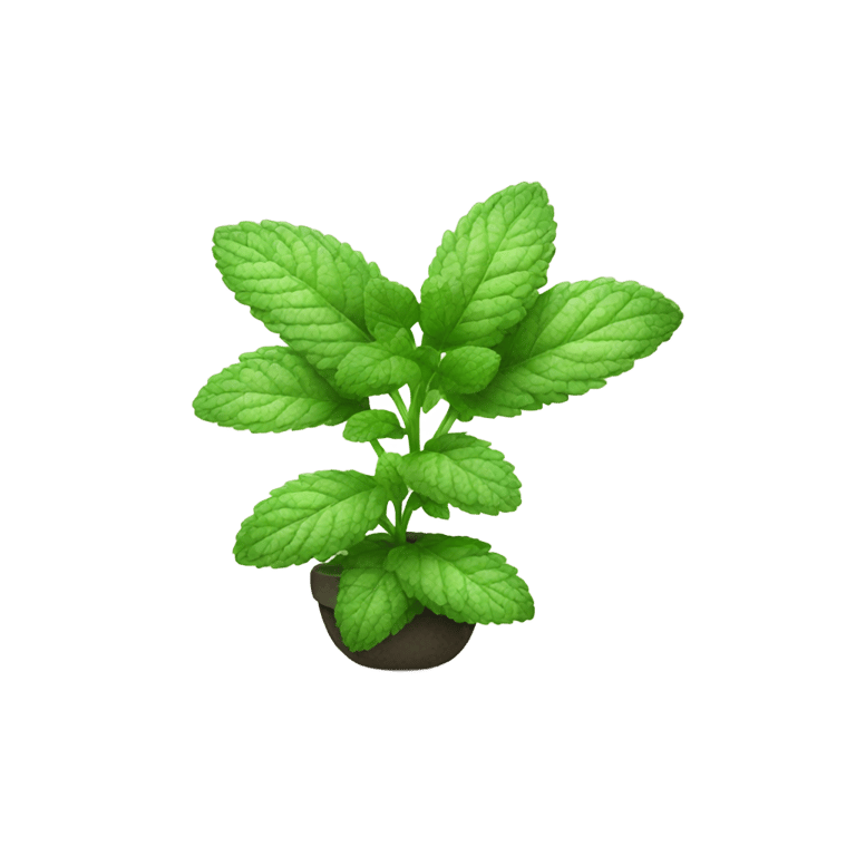 genmoji: mint plant