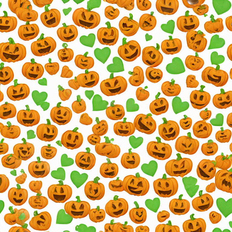 genmoji：🎃🧡🎃💚🎃🤍