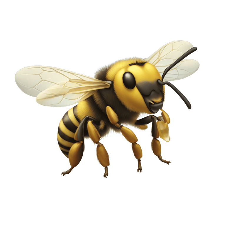 genmoji: bee spitting