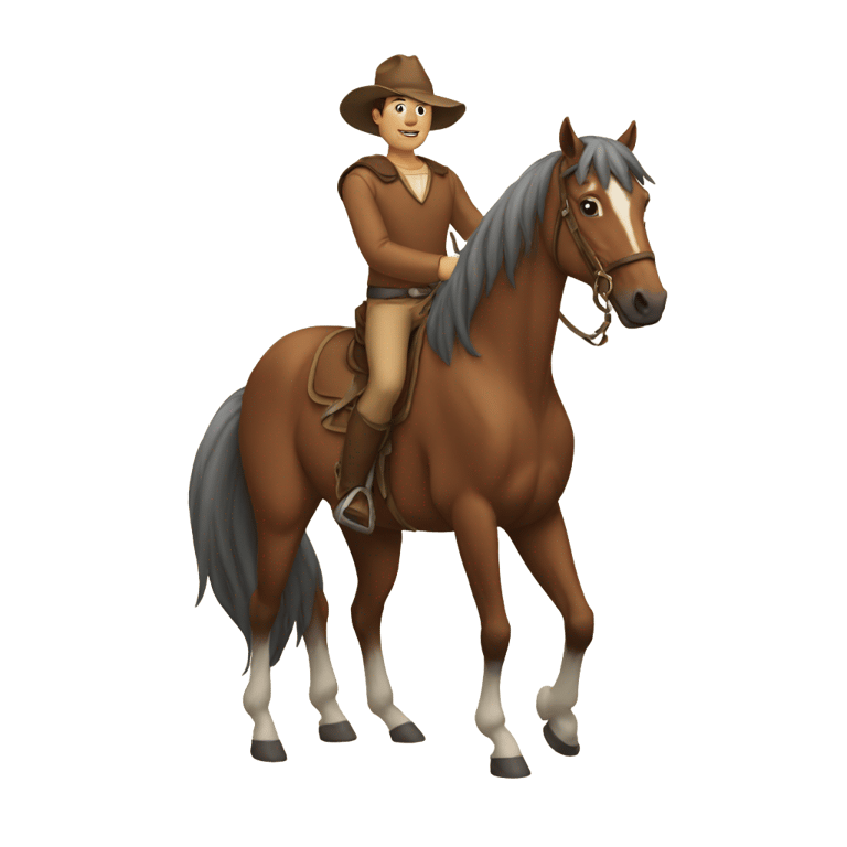 genmoji: horse-man