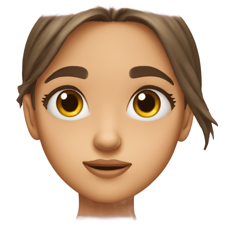 genmoji：女孩翻白眼