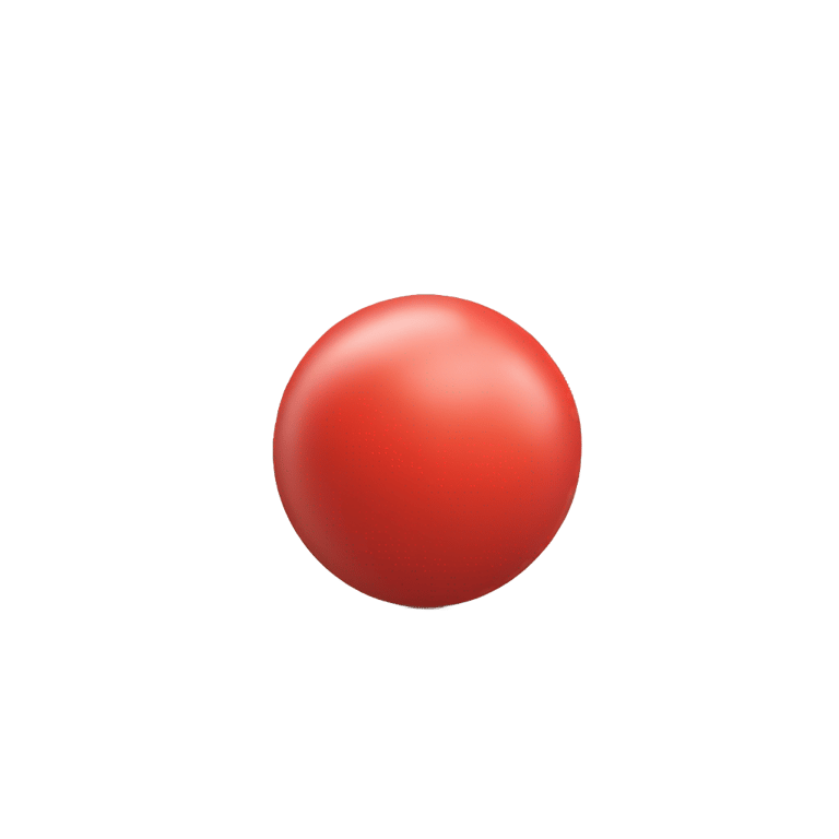 genmoji: red rubber ball