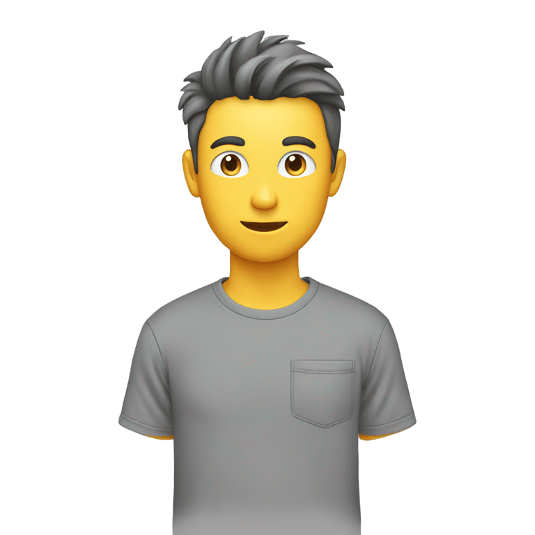 genmoji : A gray t shirt two side pockets