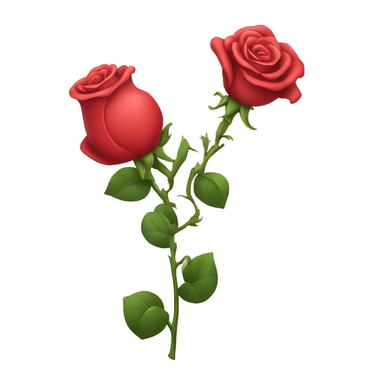 genmoji: flexing heart holding a rose