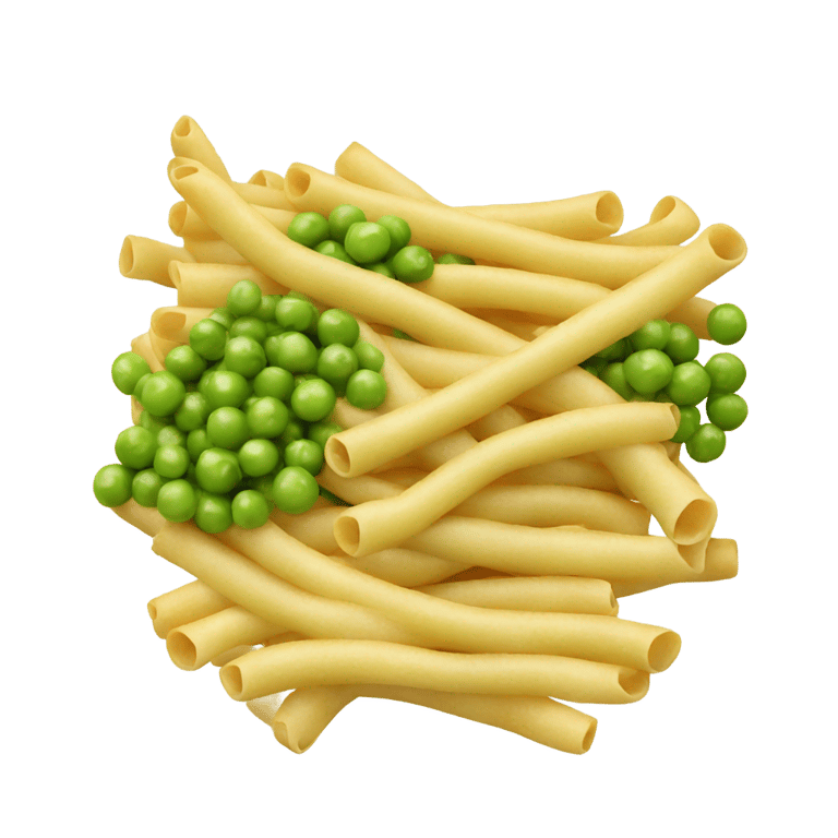 絵文字：Bucatini with some peas