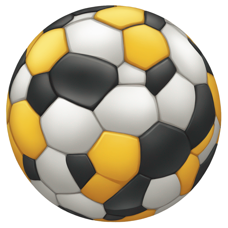 genmoji: football mixed with soccerball