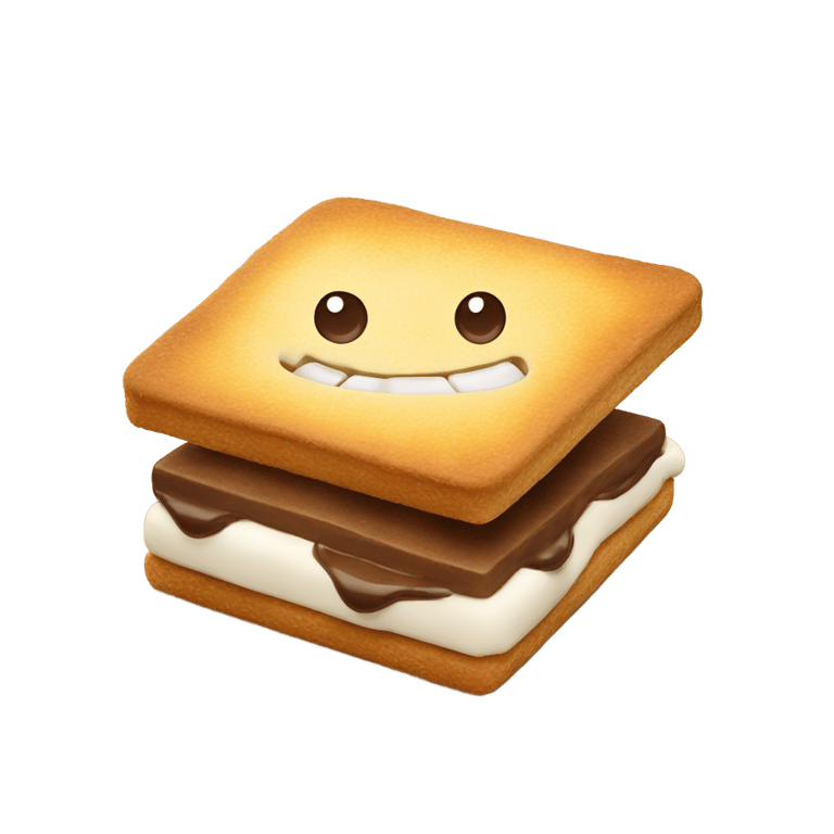 genmoji: smore monster cheese