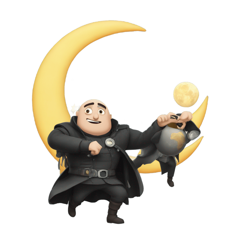 genmoji: Gru Stealing the Moon